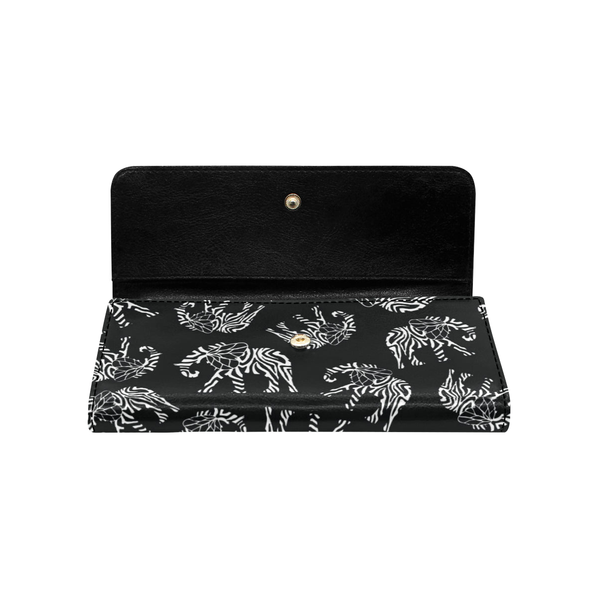 Elephant Tribal Women's Trifold Wallet
