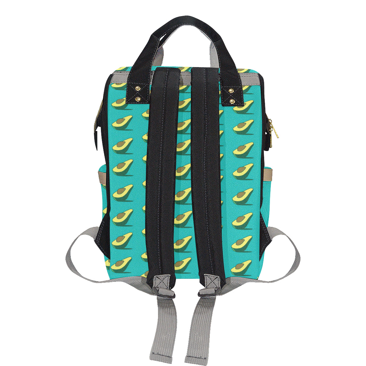 Avocado Pattern Print Design 03 Diaper Bag Backpack