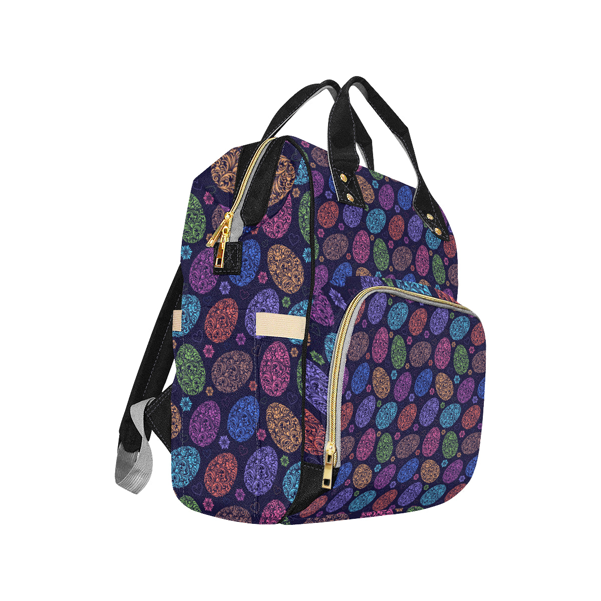 Easter Eggs Pattern Print Design RB012 Diaper Bag Backpack