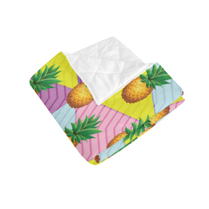 Pineapple Pattern Print Design PP05 Premium Quilt