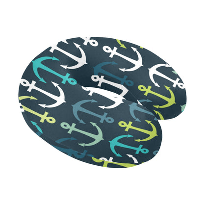 Anchor Pattern Print Design 03 U-Shaped Travel Neck Pillow