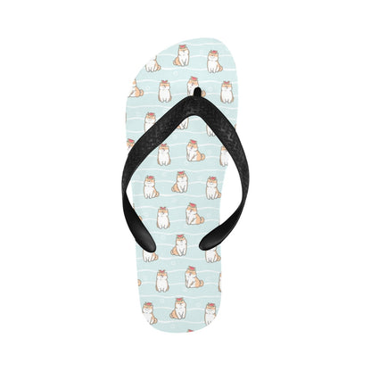 Shiba Inu Print Design LKS3011 Flip Flops