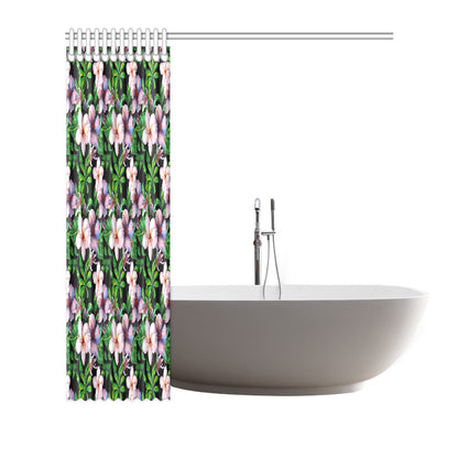 Plumeria Pattern Print Design PM01 Shower Curtain