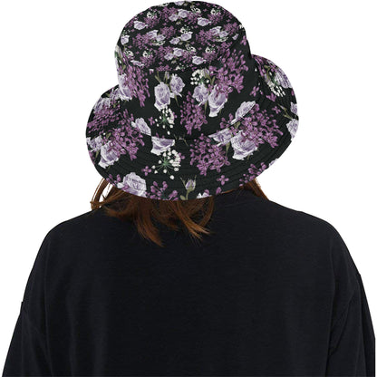 Lilac Pattern Print Design LI04 Unisex Bucket Hat