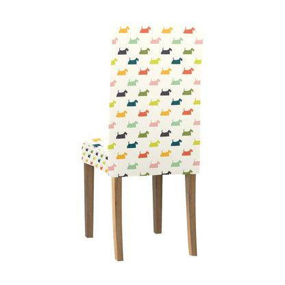 Scottish Terriers Print Design LKS305 Dining Chair Slipcover