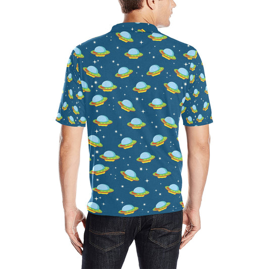 UFO Print Design LKS305 Men Polo Shirt