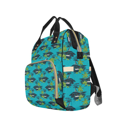 Pacific island Pattern Print Design A01 Diaper Bag Backpack