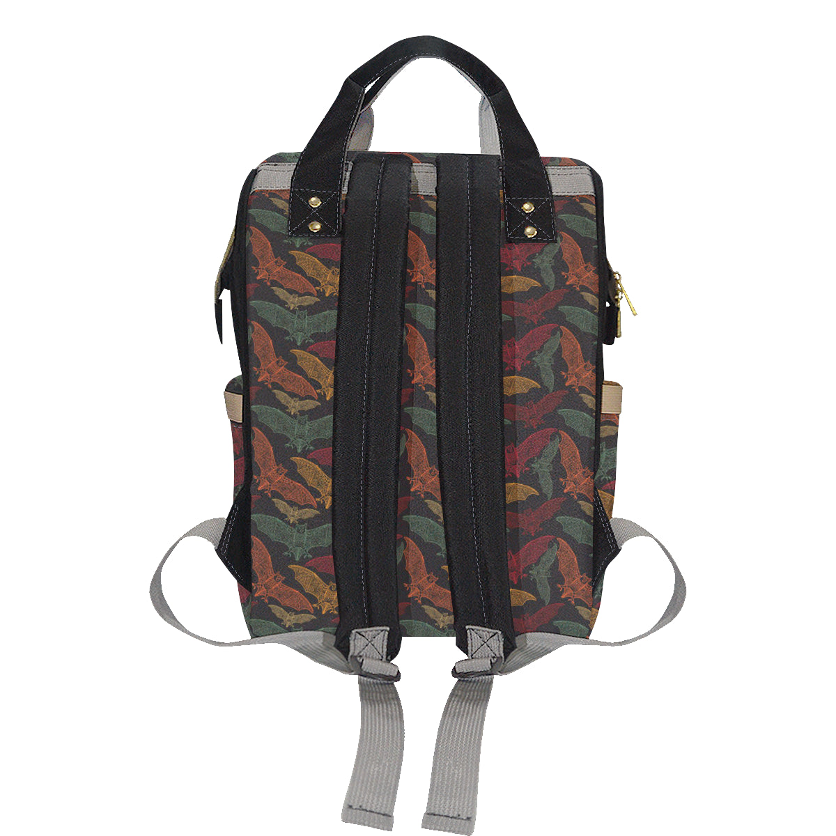 Bat Tribal Pattern Print Design 03 Diaper Bag Backpack