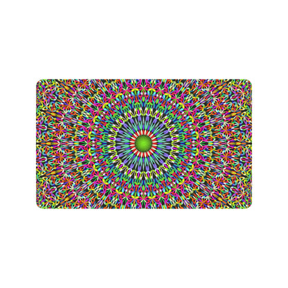 Bohemian Colorful Style Print Rubber Doormat