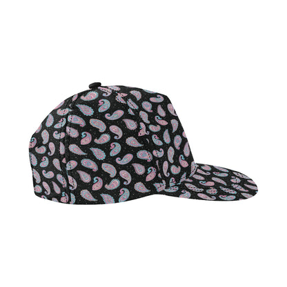 Paisley Pink Design Mandala Print Snapback Cap