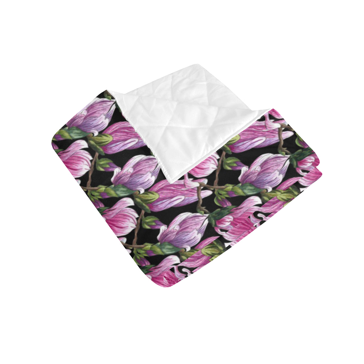Magnolia Pattern Print Design MAG011 Premium Quilt