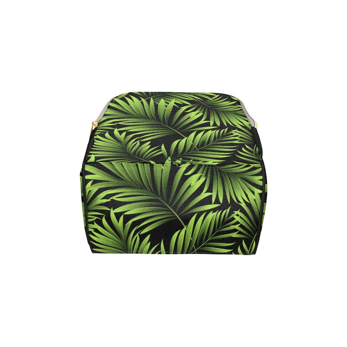 Green Neon Tropical Palm Leaves Diaper Bag Backpack