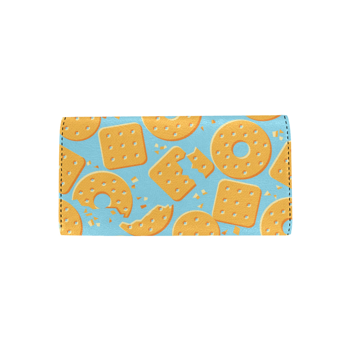 Cracker Pattern Print Design 02 Women's Trifold Wallet