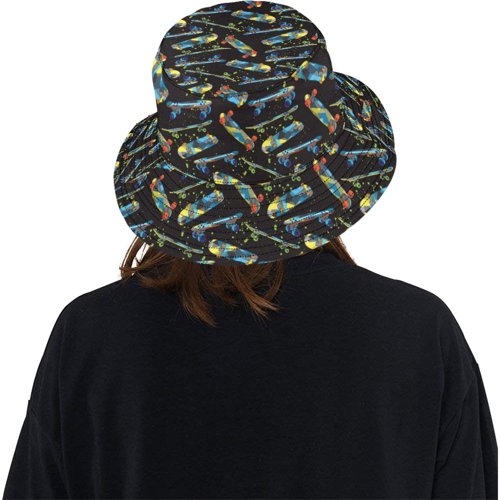 Skateboard Print Design LKS305 Unisex Bucket Hat