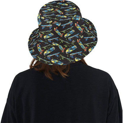 Skateboard Print Design LKS305 Unisex Bucket Hat