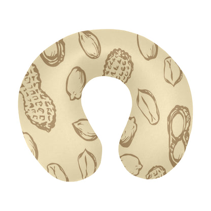 Peanut Pattern Print Design A02 U-Shaped Travel Neck Pillow