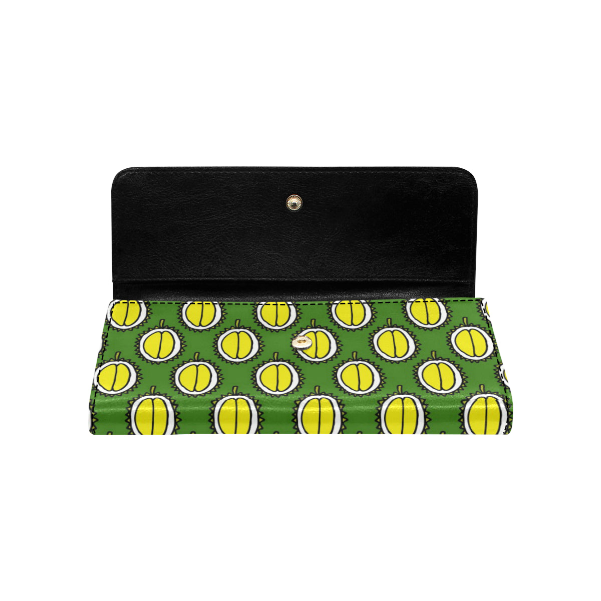 Durian Pattern Print Design DR01 Women's Trifold Wallet