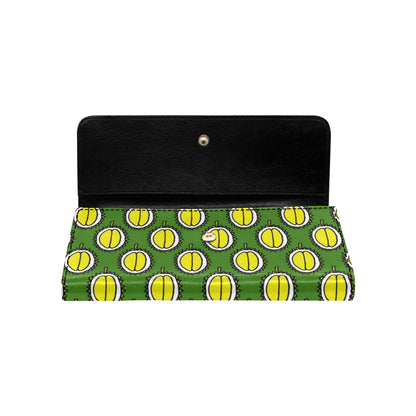 Durian Pattern Print Design DR01 Women's Trifold Wallet