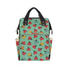 Ladybug Pattern Print Design 02 Diaper Bag Backpack