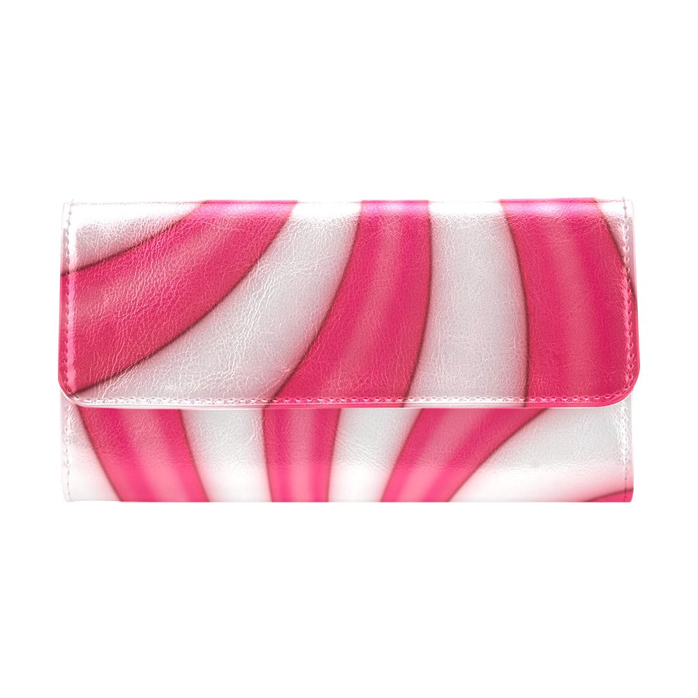 Vortex Twist Swirl Candy Print Women's Trifold Wallet