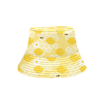 Honey Bee Honeycomb Print Design LKS3010 Unisex Bucket Hat