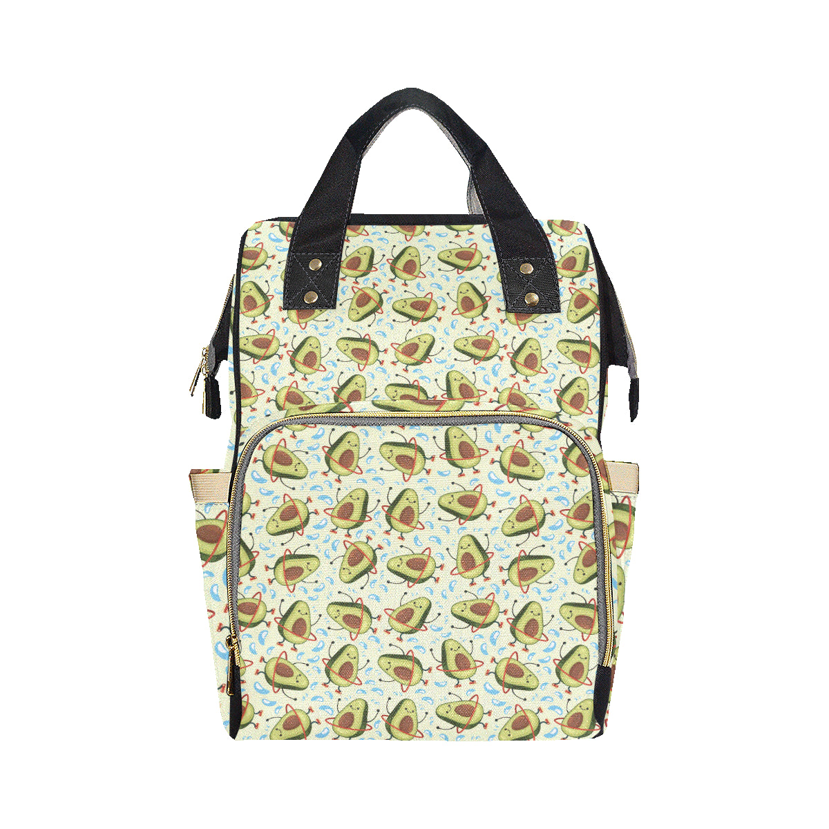 Avocado Pattern Print Design AC02 Diaper Bag Backpack