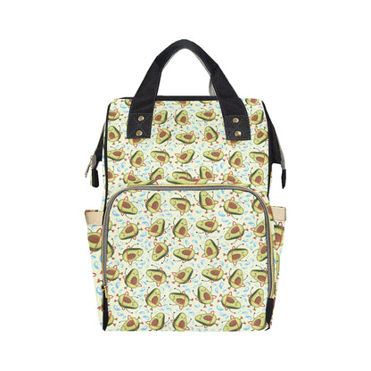 Avocado Pattern Print Design AC02 Diaper Bag Backpack