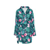 Summer Floral Print Design LKS301 Women's Fleece Robe