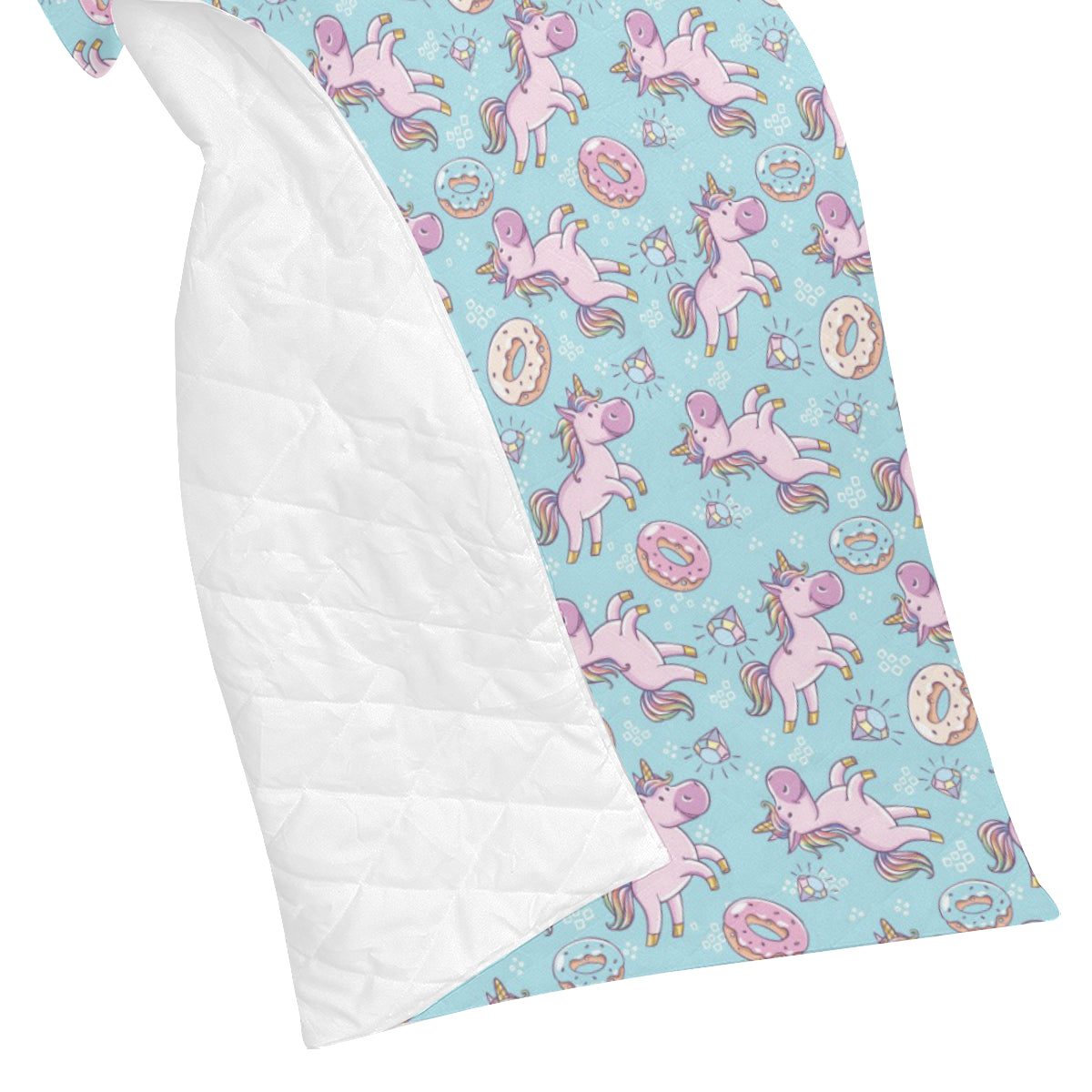 Donut Unicorn Pattern Print Design DN016 Premium Quilt