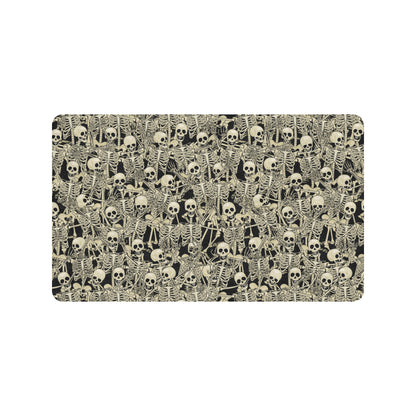 Skeleton Design Print Rubber Doormat