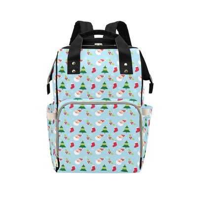 Santa Themed Print Design LKS301 Diaper Bag Backpack