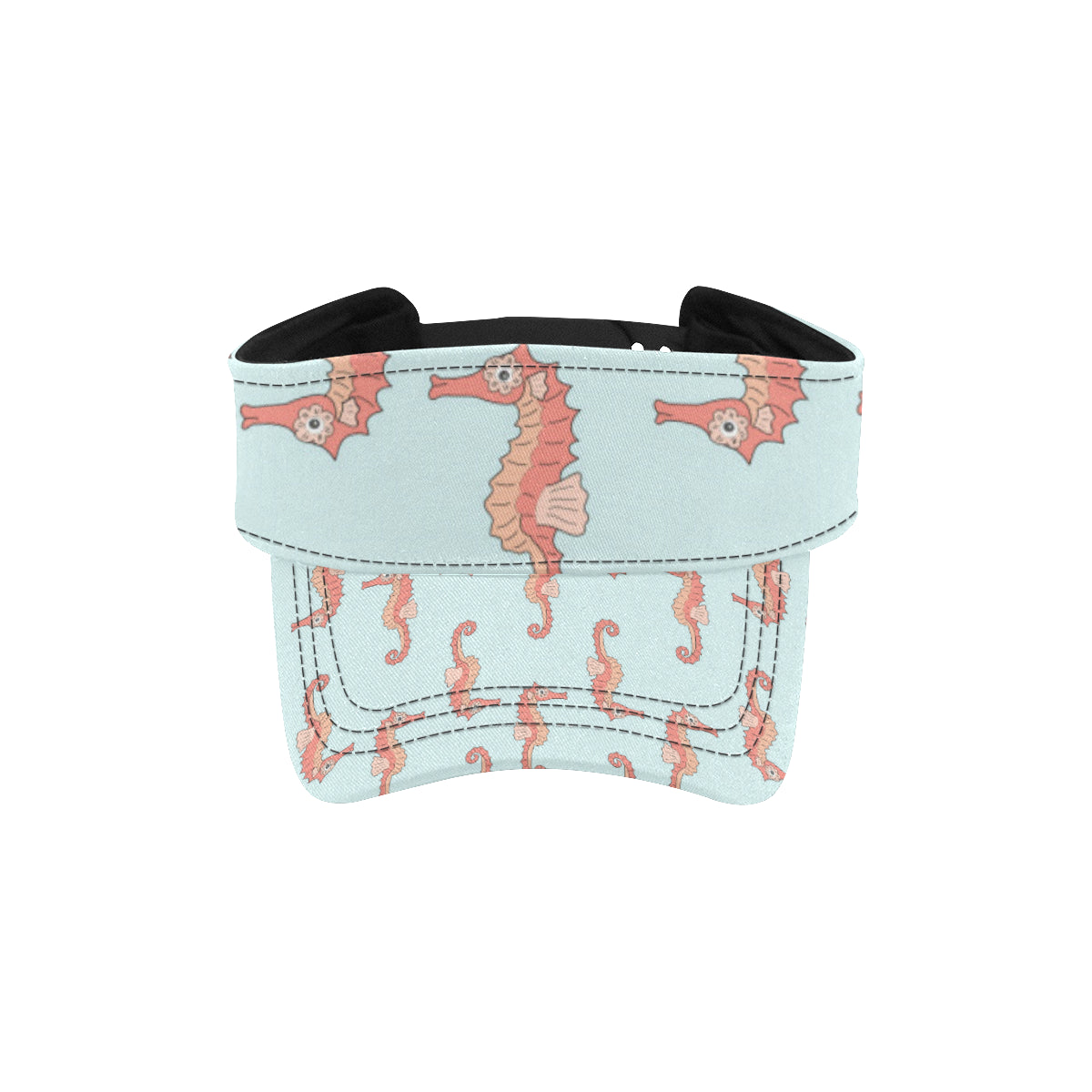 SeaHorse Pattern Print Design 01 Unisex Sun Visor