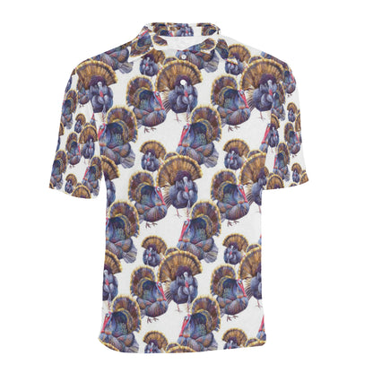 Turkey Pattern Print Design 01 Men Polo Shirt