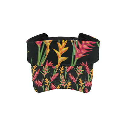 Heliconia Pattern Print Design HL01 Unisex Sun Visor