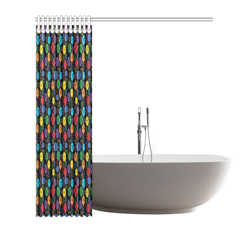 Chakra Pattern Print Design 01 Shower Curtain