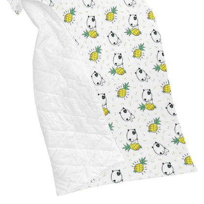 Bull Terriers Pattern Print Design 05 Premium Quilt