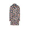 Salmon Steak Print Design LKS306 Women's Fleece Robe