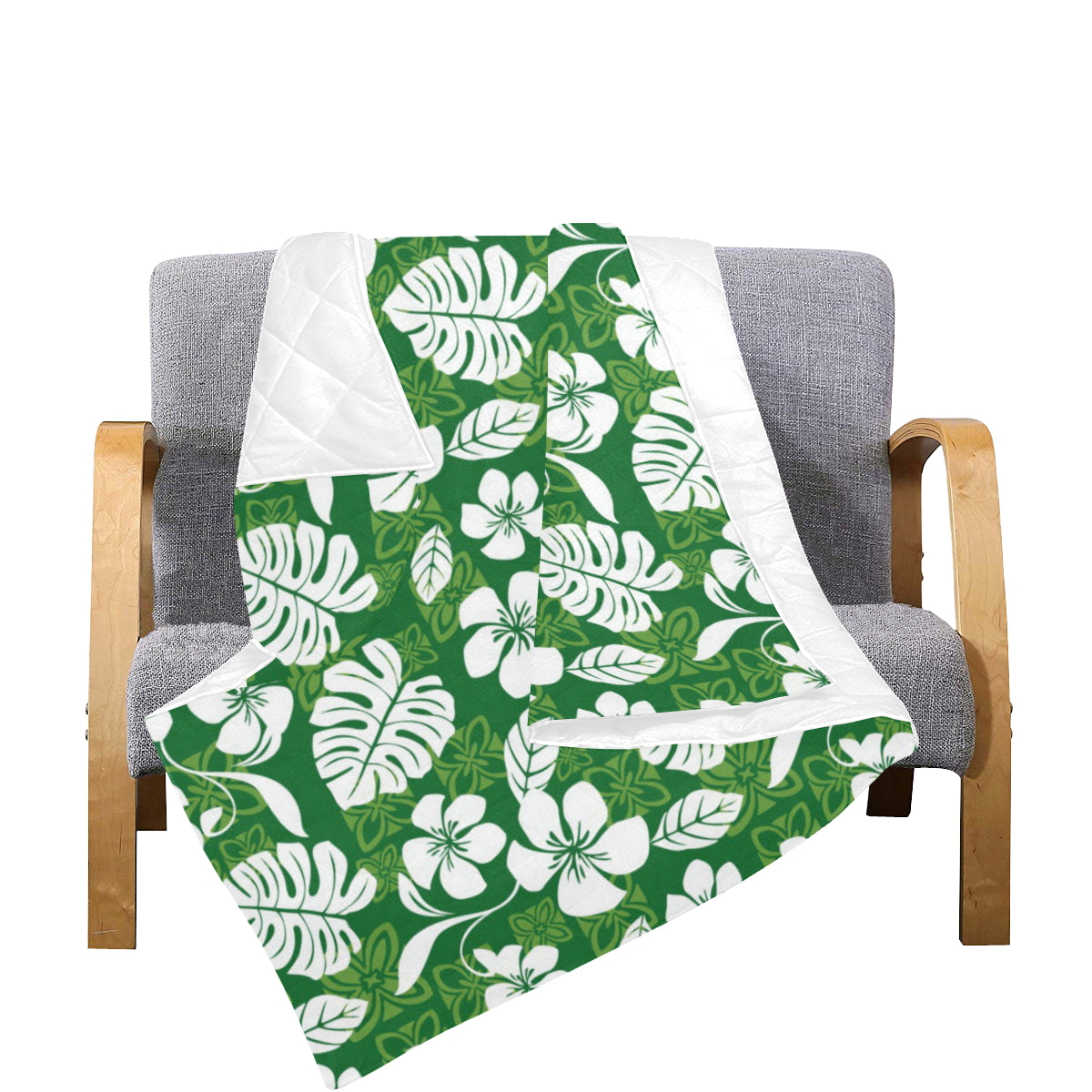Hawaiian Themed Pattern Print Design H016 Premium Quilt