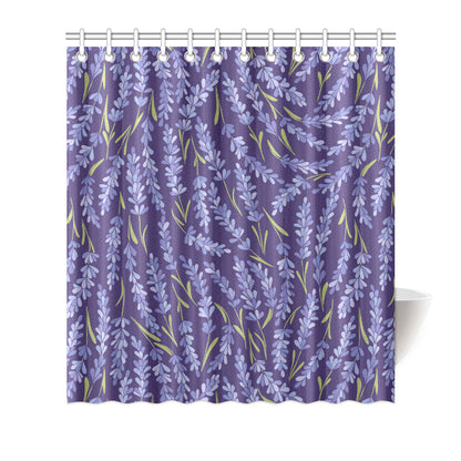 Lavender Pattern Print Design 03 Shower Curtain