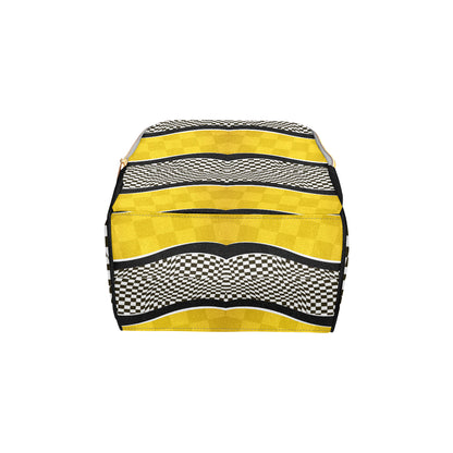 Checkered Pattern Print Design 02 Diaper Bag Backpack