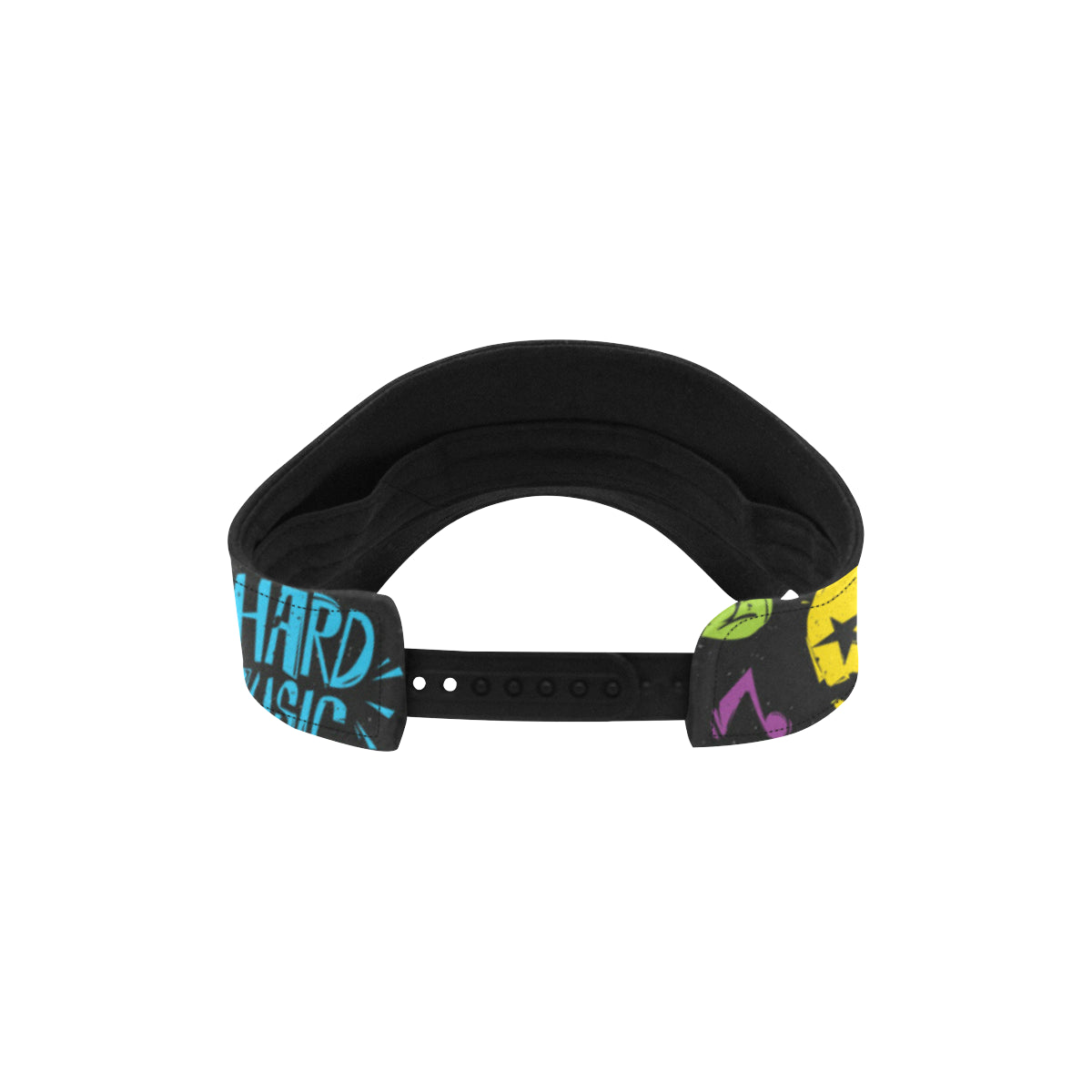 Rock and Roll Pattern Print Design A02 Unisex Sun Visor