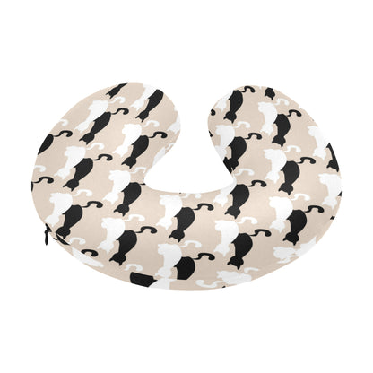 Cat Pattern Print Design 04 U-Shaped Travel Neck Pillow