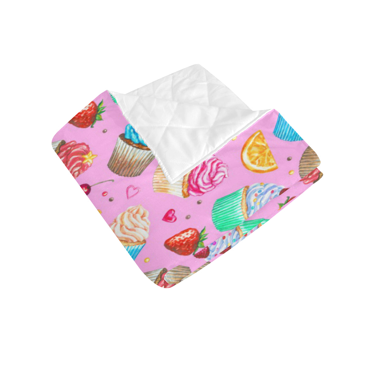 Cupcake Pattern Print Design CP05 Premium Quilt