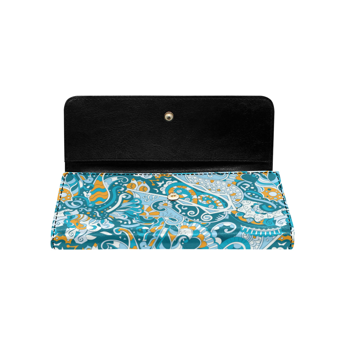 Funky Retro Pattern Print Design A03 Women's Trifold Wallet