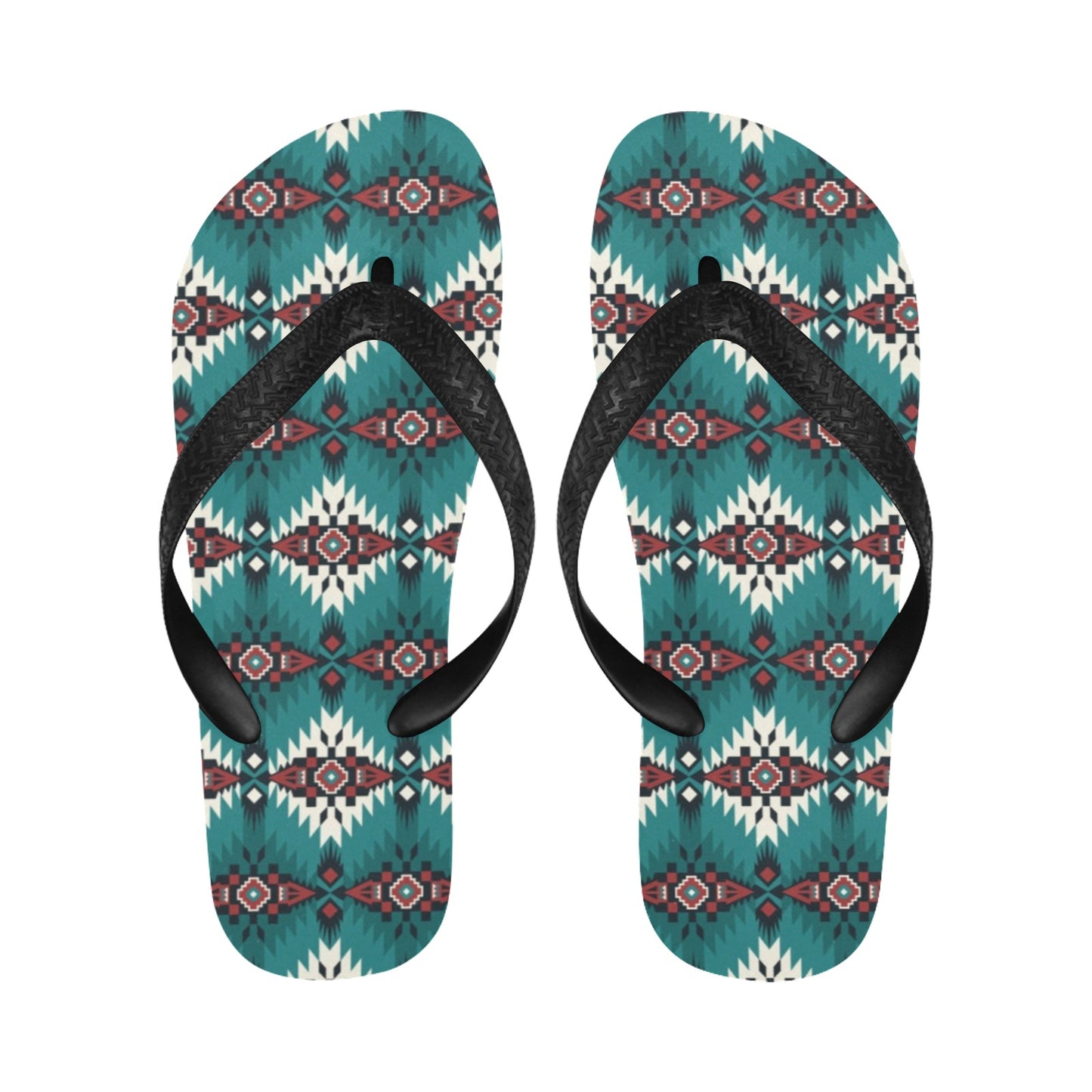 Southwest Pattern Print Design LKS308 Flip Flops