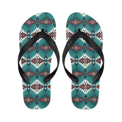 Southwest Pattern Print Design LKS308 Flip Flops