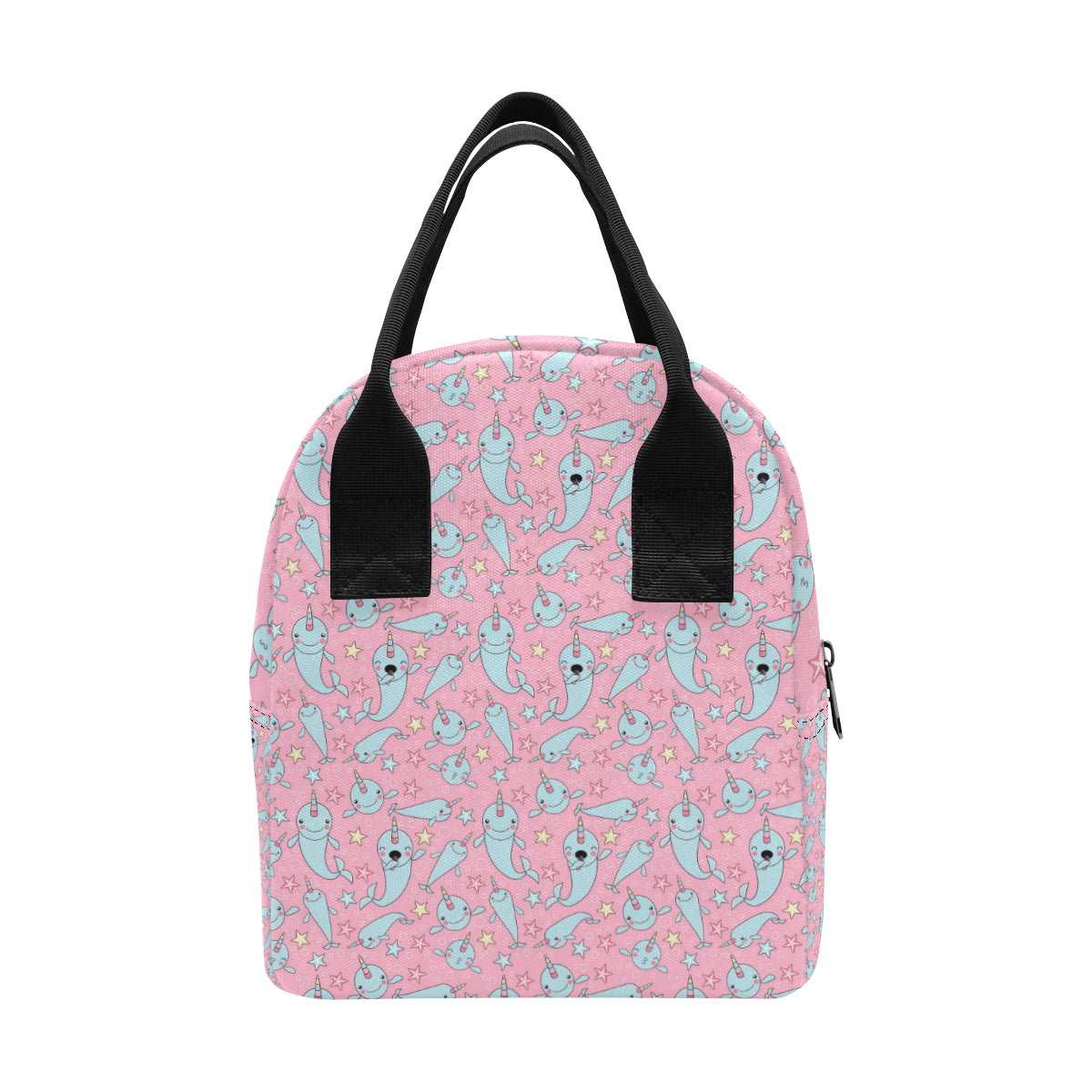 Narwhal Cartoon Cute Print Insulated Lunch Bag