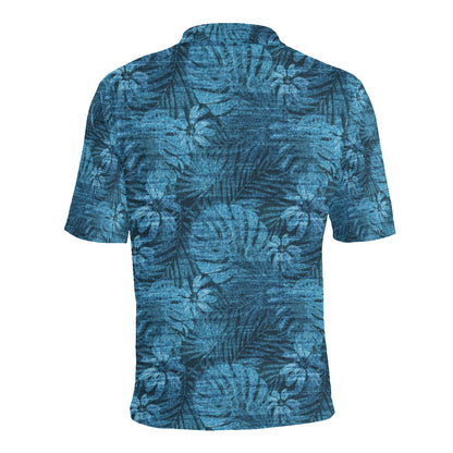 Jean Tropical Pattern Print Design 04 Men Polo Shirt