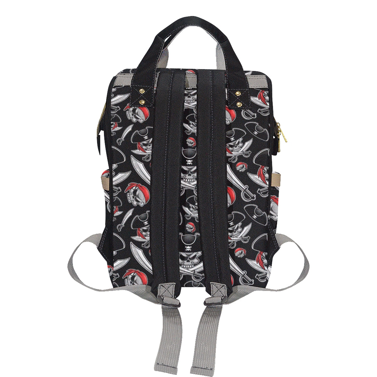 Pirate Pattern Print Design A05 Diaper Bag Backpack