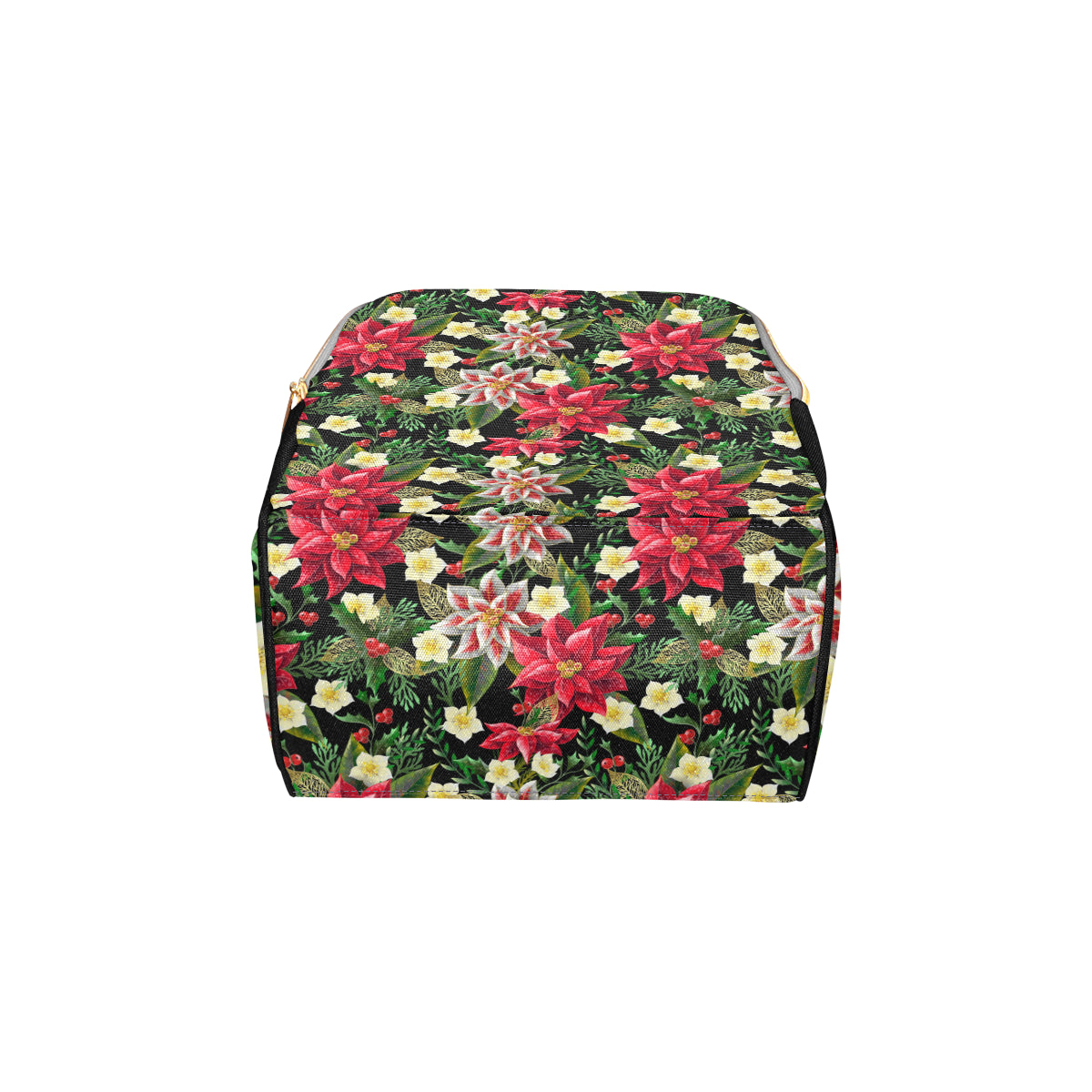 Poinsettia Pattern Print Design POT05 Diaper Bag Backpack